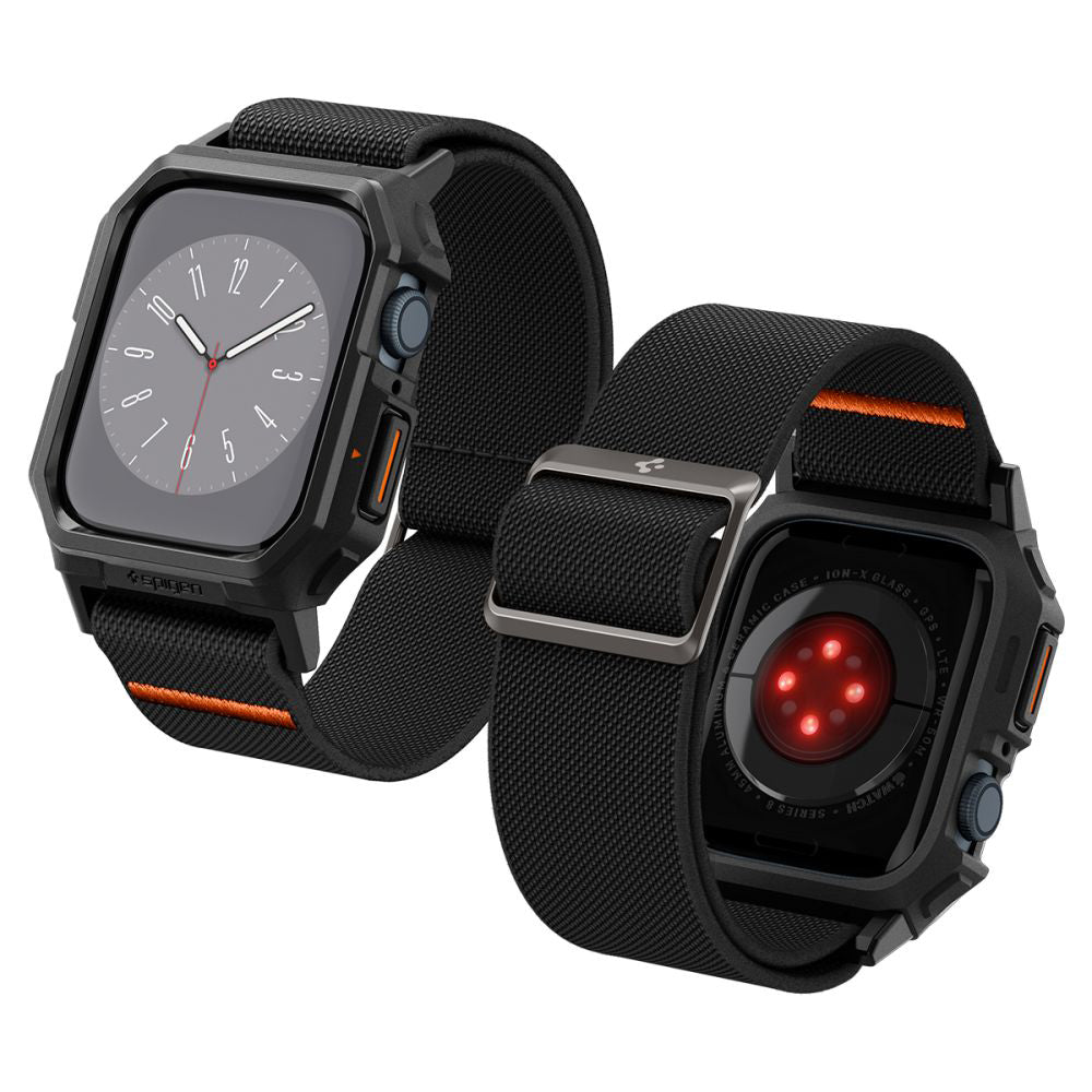 Spigen Lite Fit Pro tok Apple Watch 44mm sorozathoz, Matt Fekete ACS07103