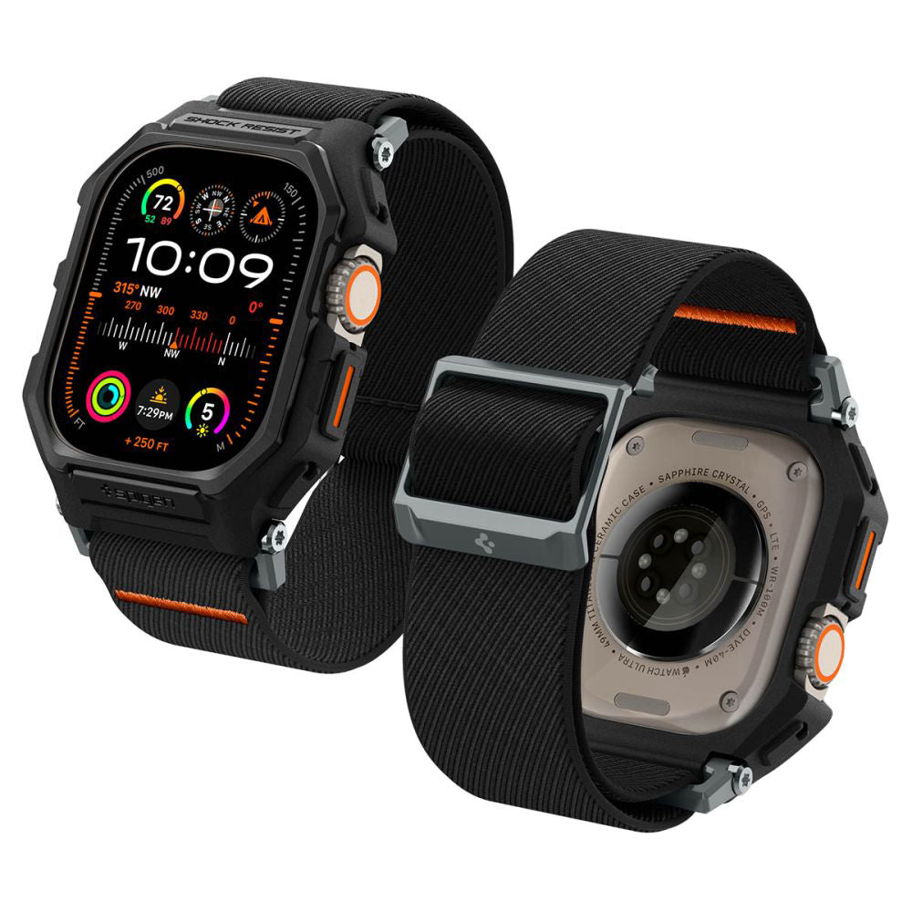 Spigen Lite Fit Pro tok Apple Watch Ultra Series-hez, matt fekete ACS07104