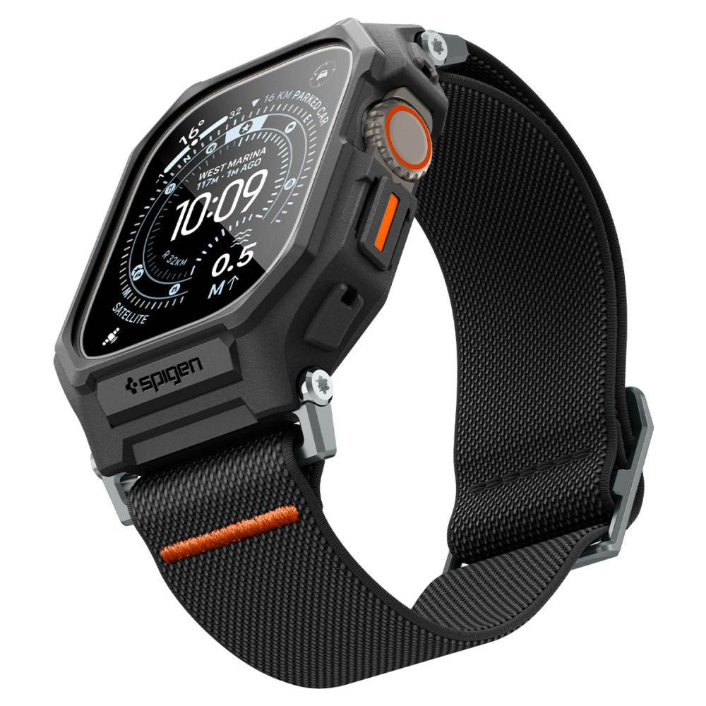 Spigen Lite Fit Pro tok képernyővédővel Apple Watch Ultra sorozathoz, matt fekete ACS11415