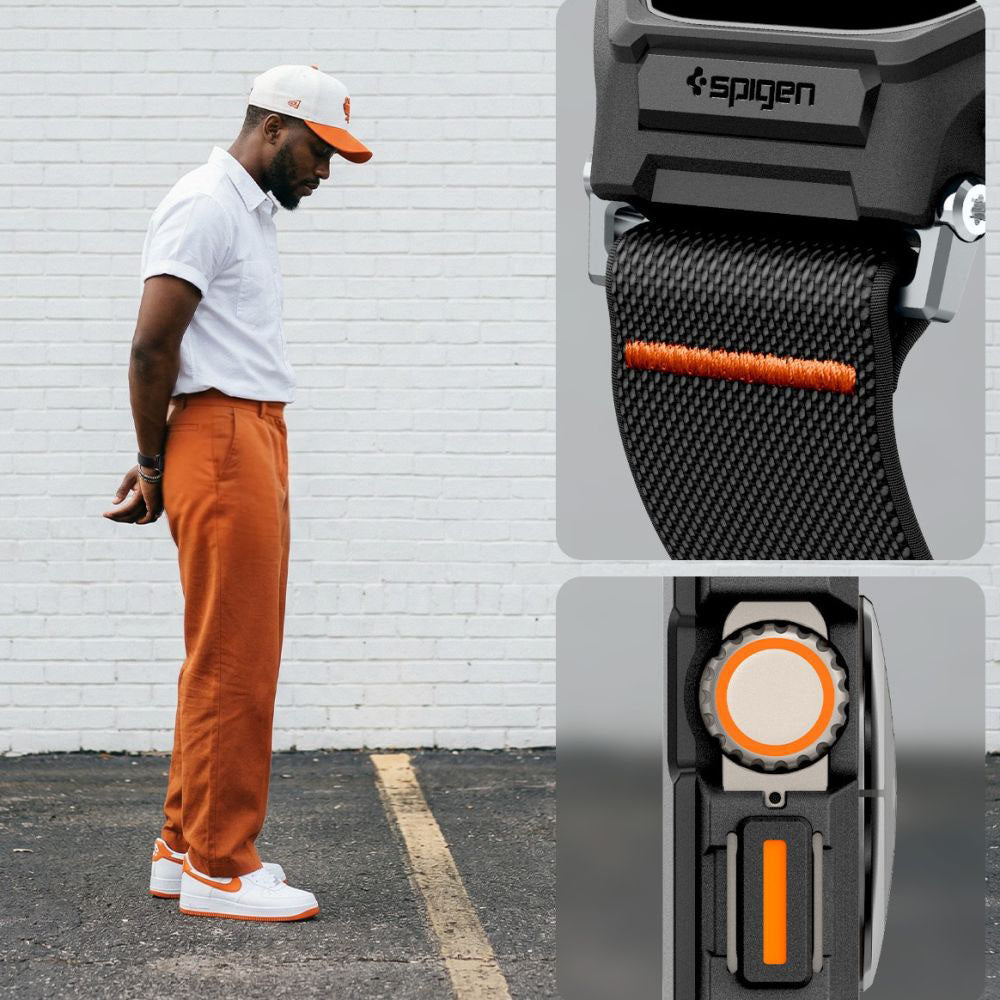 Spigen Lite Fit Pro tok képernyővédővel Apple Watch Ultra sorozathoz, matt fekete ACS11415