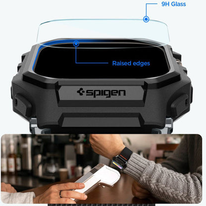 Spigen Lite Fit Pro tok képernyővédővel Apple Watch Ultra sorozathoz, matt fekete ACS11415