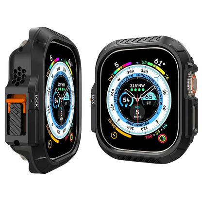 Spigen Lock Fit tok Apple Watch Ultra Series-hez, matt fekete ACS06208
