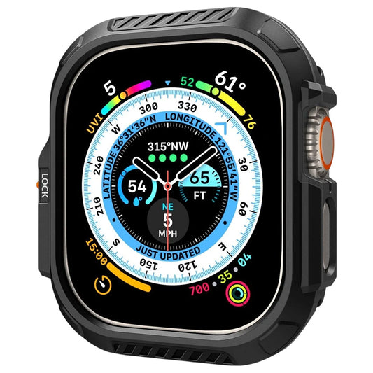 Spigen Lock Fit tok Apple Watch Ultra Series-hez, matt fekete ACS06208