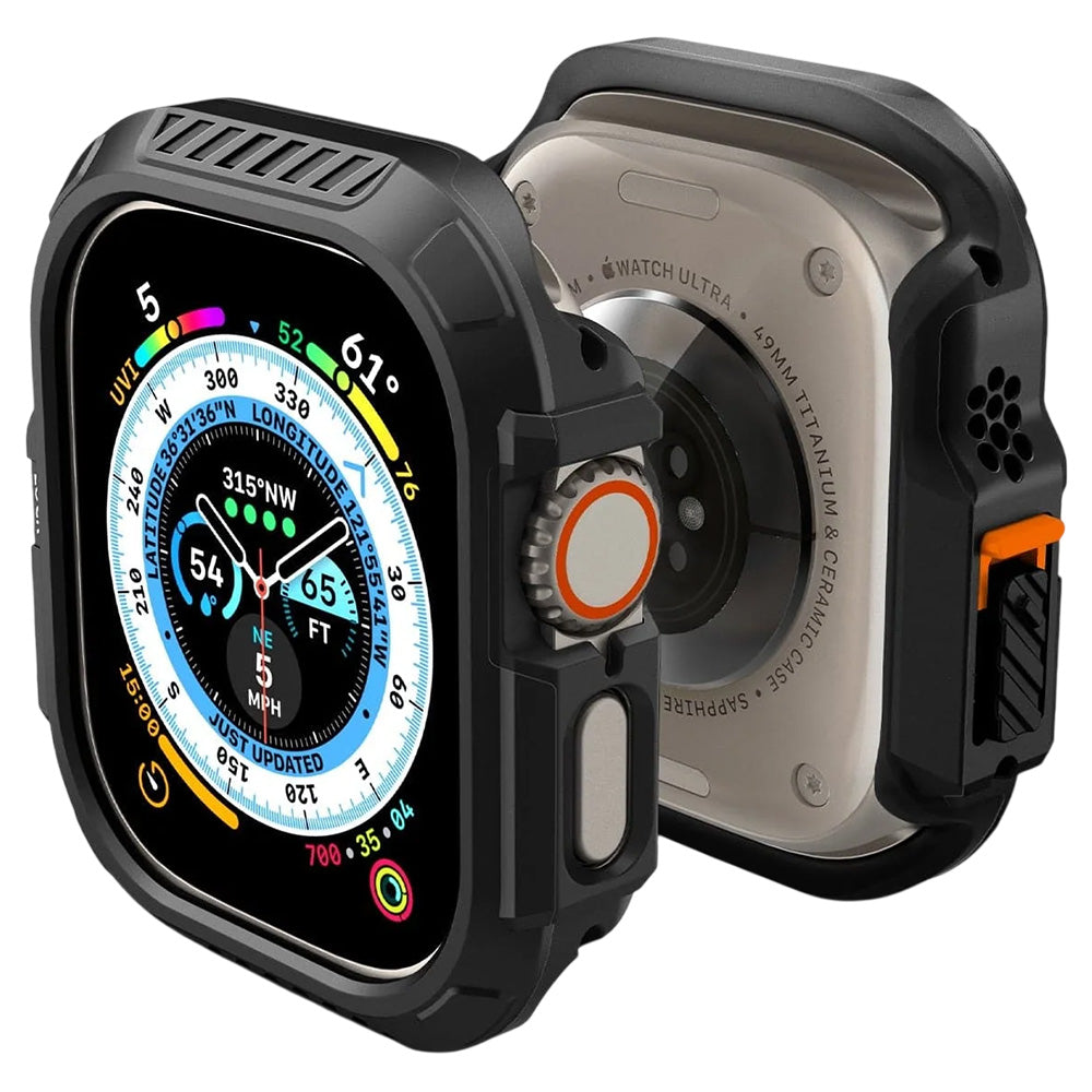 Spigen Lock Fit tok Apple Watch Ultra Series-hez, matt fekete ACS06208