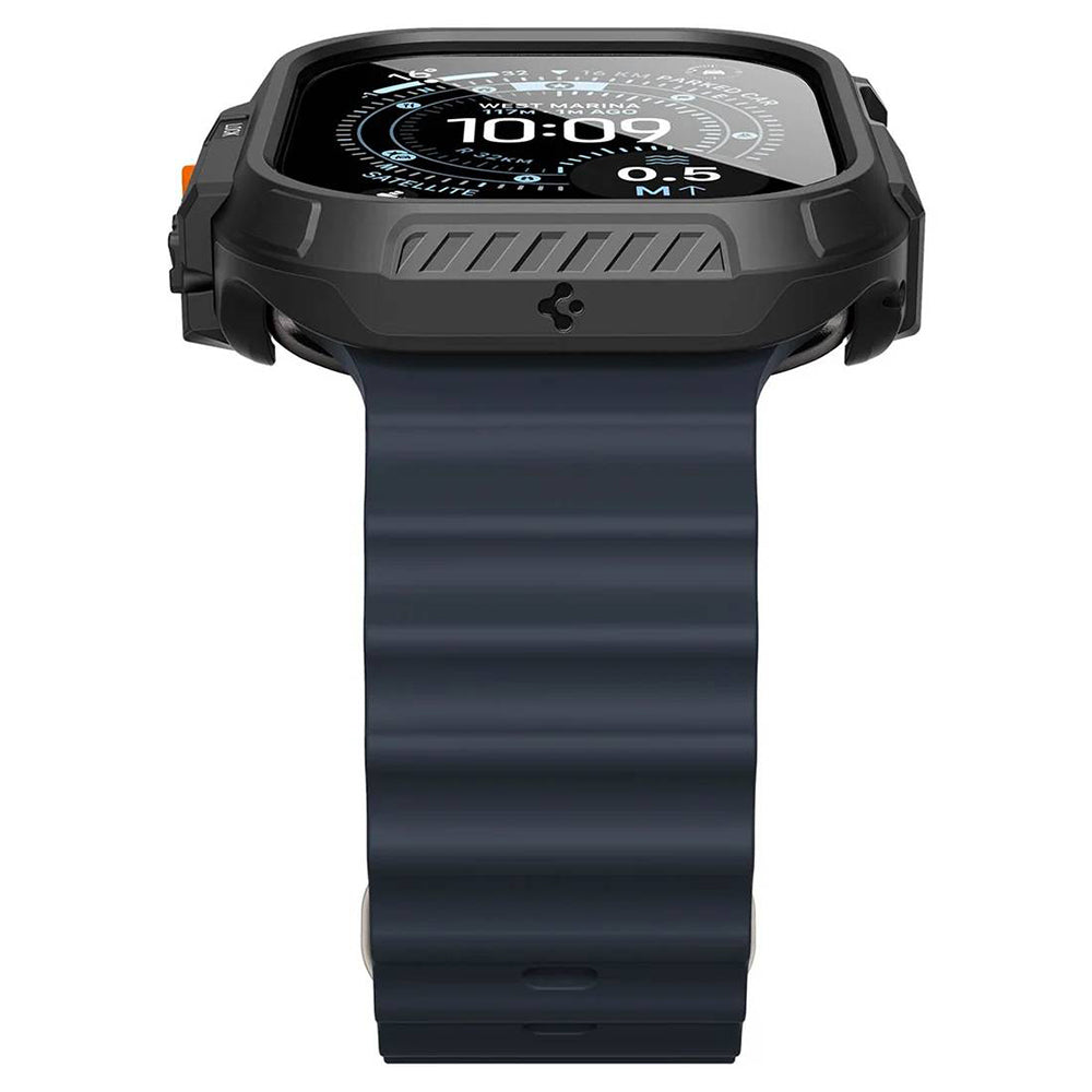 Spigen Lock Fit Case with Screen Protector for Apple Watch Ultra Series, Black ACS12054