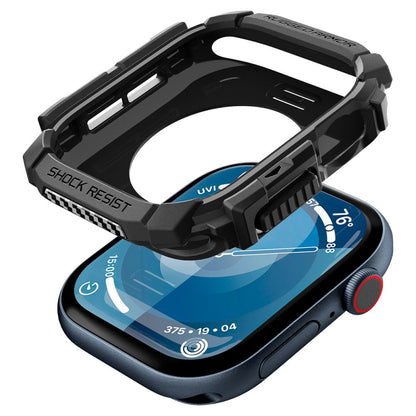 Spigen Rugged Armor tok Apple Watch Series 10 / 11 42mm-hez, Fekete ACS08585