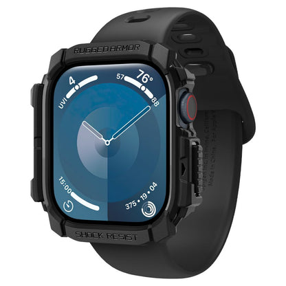 Spigen Rugged Armor tok Apple Watch Series 10 / 11 42mm-hez, Fekete ACS08585