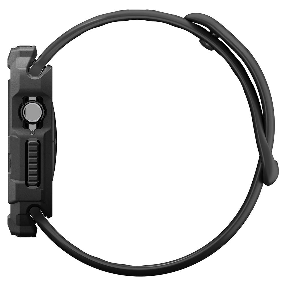 Spigen Rugged Armor tok Apple Watch Series 12 42 mm-es órához, matt fekete ACS11877