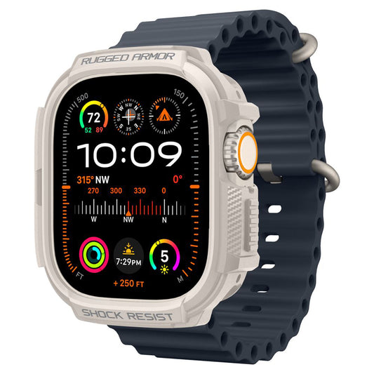 Spigen Rugged Armor tok Apple Watch Ultra Series-hez, Bézs ACS07381