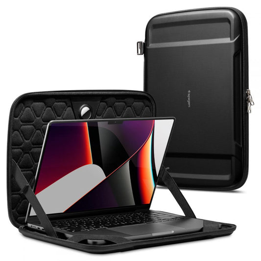 Spigen Rugged Armor tok 13 hüvelykes - 14 hüvelykes laptophoz, fekete AFA04270