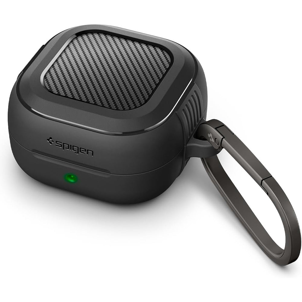 Spigen Rugged Armor tok Samsung Galaxy Buds4 / Buds4 Pro-hoz, Matt Fekete ACS11200