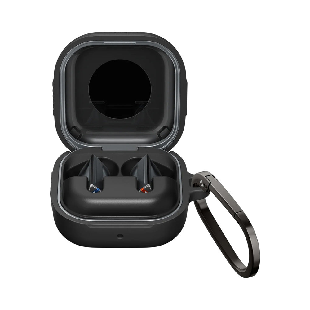 Spigen Rugged Armor tok Samsung Galaxy Buds4 / Buds4 Pro-hoz, Matt Fekete ACS11200