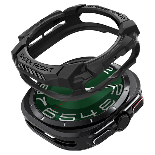 Spigen Rugged Armor tok Samsung Galaxy Watch Ultra-hoz, Fekete