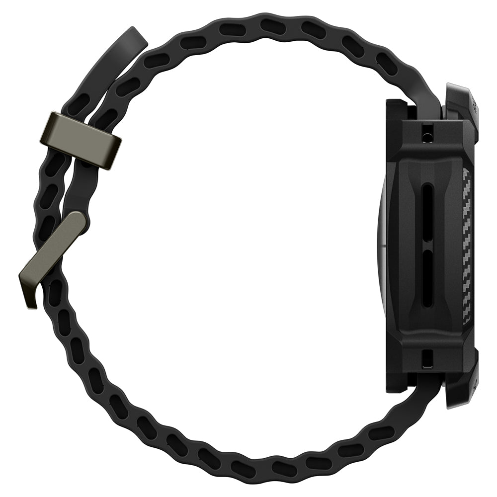 Spigen Rugged Armor tok Samsung Galaxy Watch Ultra2-hez, Matt Fekete ACS11611