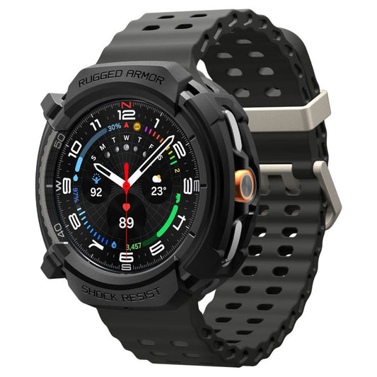 Spigen Rugged Armor tok Samsung Galaxy Watch8 Classic-hez, Matt Fekete ACS10012