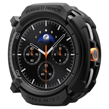 Spigen Rugged Armor tok Samsung Galaxy Watch8 Classic-hez, Matt Fekete ACS10012
