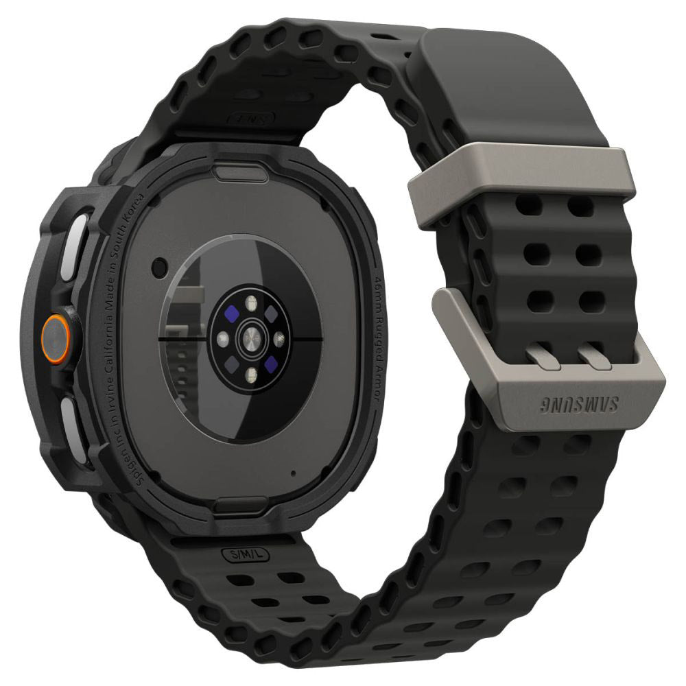 Spigen Rugged Armor tok Samsung Galaxy Watch8 Classic-hez, Matt Fekete ACS10012