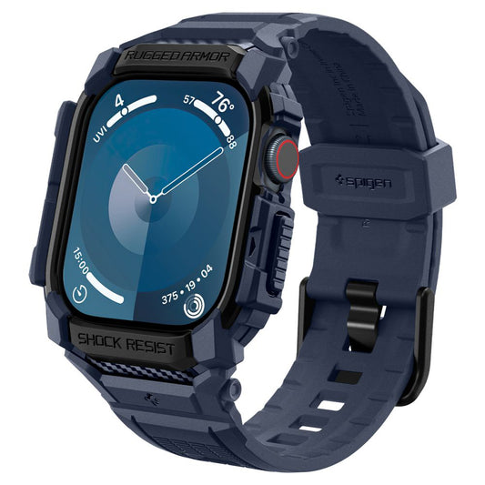 Spigen Rugged Armor Pro tok Apple Watch Series 10 / 11 46mm-hez, Tengerészkék