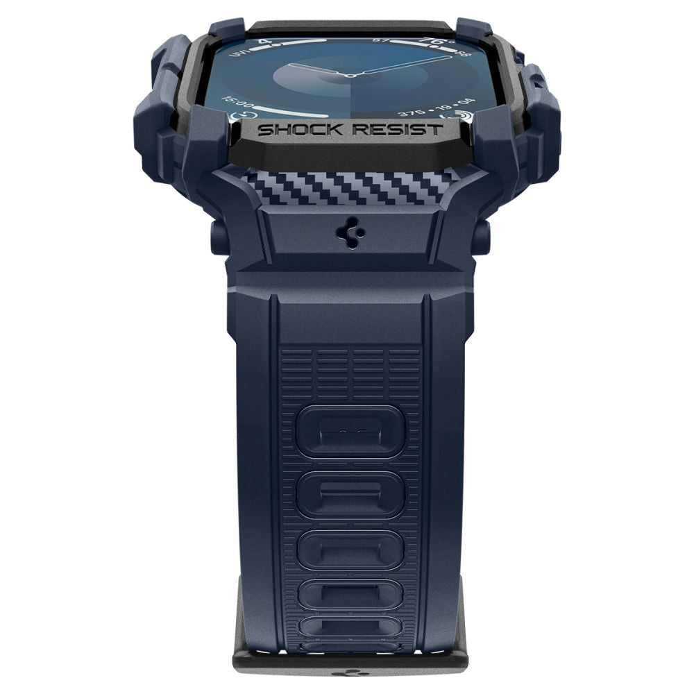 Spigen Rugged Armor Pro tok Apple Watch Series 10 / 11 46mm-hez, Tengerészkék