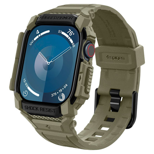 Spigen Rugged Armor Pro tok Apple Watch Series 10 46mm-hez, Kaki ACS08608