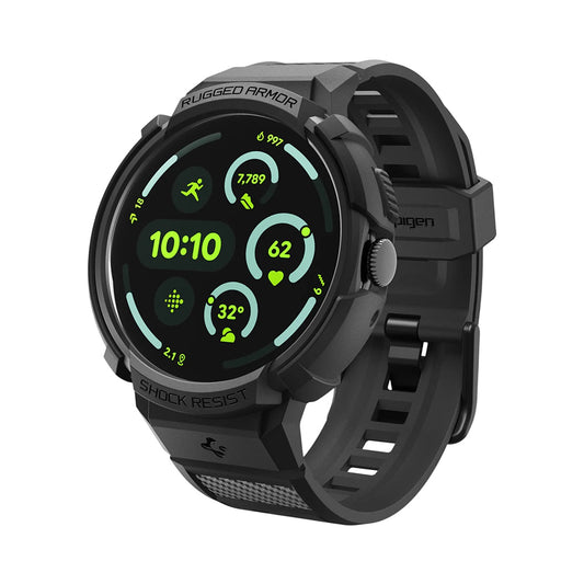 Spigen Rugged Armor Pro tok Google Pixel Watch 41mm sorozathoz, fekete ACS09484