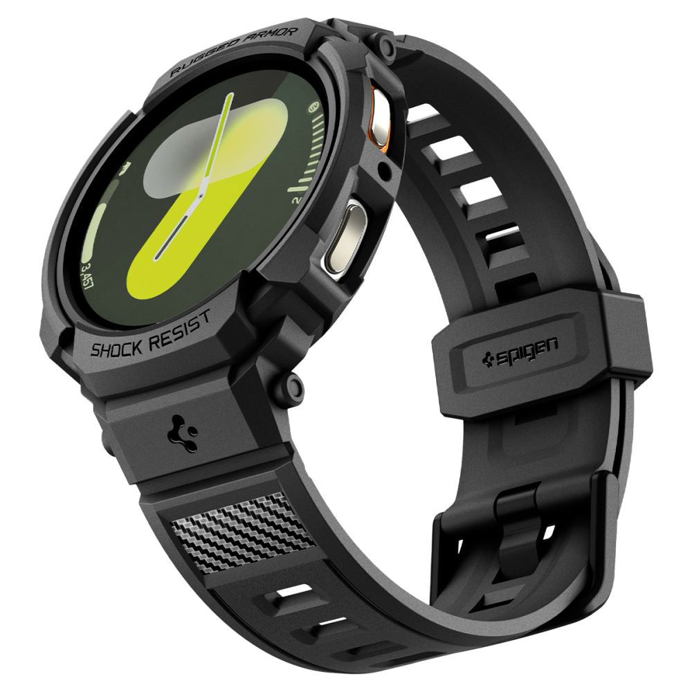 Spigen Rugged Armor Pro tok Samsung Galaxy Watch8 44mm-hez, Fekete ACS10007