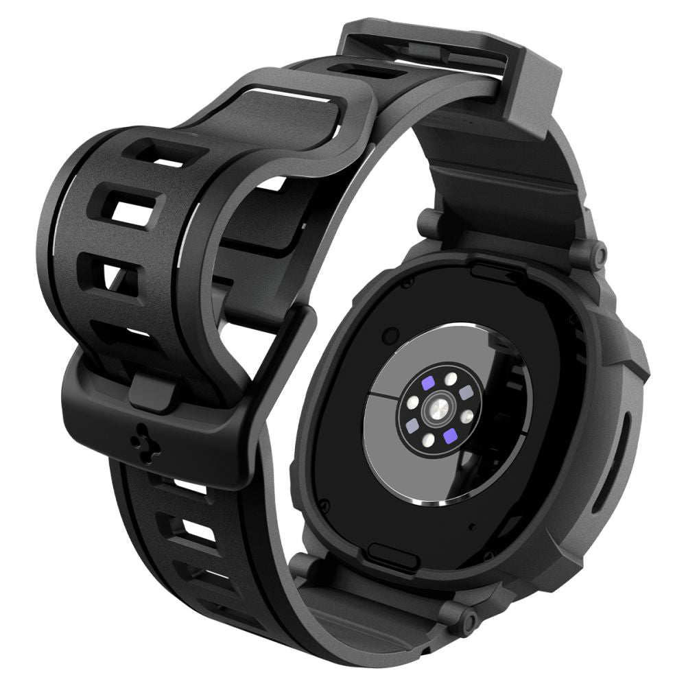 Spigen Rugged Armor Pro tok Samsung Galaxy Watch8 44mm-hez, Fekete ACS10007