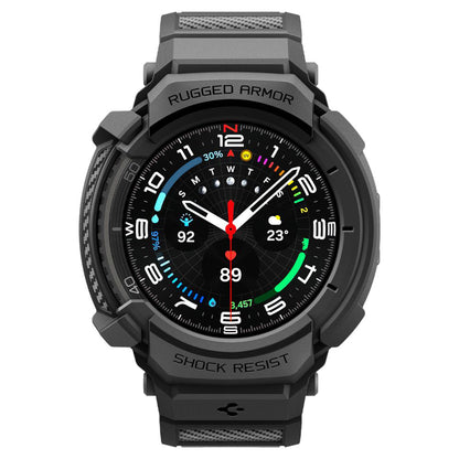 Spigen Rugged Armor Pro tok Samsung Galaxy Watch8 Classic-hez, Matt Fekete ACS10013