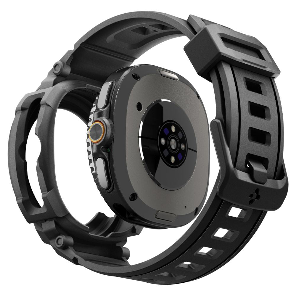 Spigen Rugged Armor Pro tok Samsung Galaxy Watch8 Classic-hez, Matt Fekete ACS10013