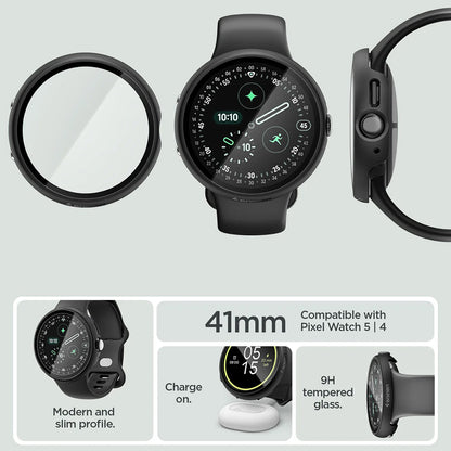 Spigen Thin Fit 360 tok Google Pixel Watch 41 mm Series órához, fekete ACS11750