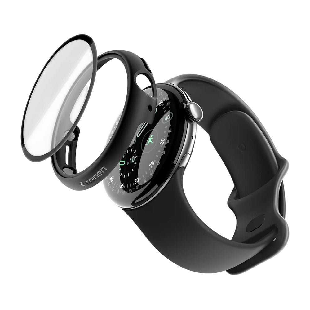Spigen Thin Fit 360 tok Google Pixel Watch 45mm sorozathoz, fekete ACS11746