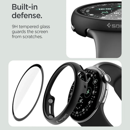 Spigen Thin Fit 360 tok Google Pixel Watch 45mm sorozathoz, fekete ACS11746