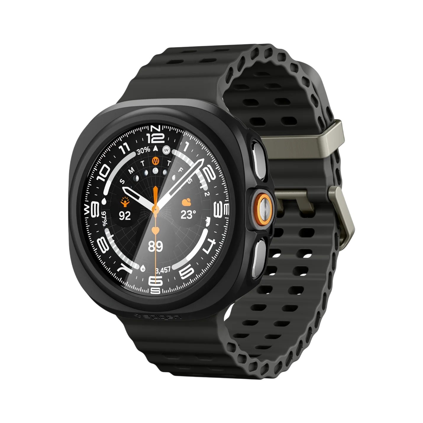 Spigen Thin Fit 360 tok Samsung Galaxy Watch Ultra2-höz, fekete ACS11609