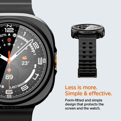 Spigen Thin Fit 360 tok Samsung Galaxy Watch Ultra2-höz, fekete ACS11609