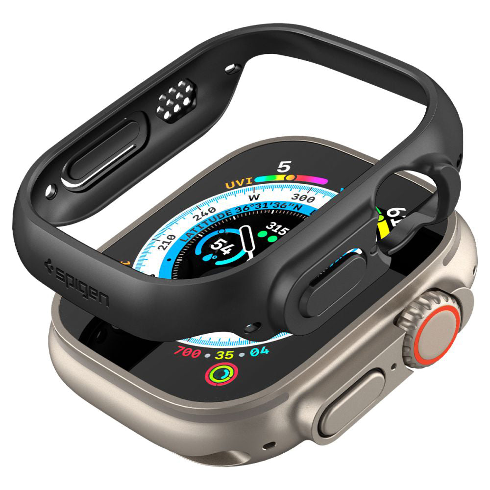 Spigen Thin Fit tok Apple Watch Ultra Series-hez, Fekete ACS05458