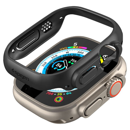 Spigen Thin Fit tok Apple Watch Ultra Series-hez, Fekete ACS05458