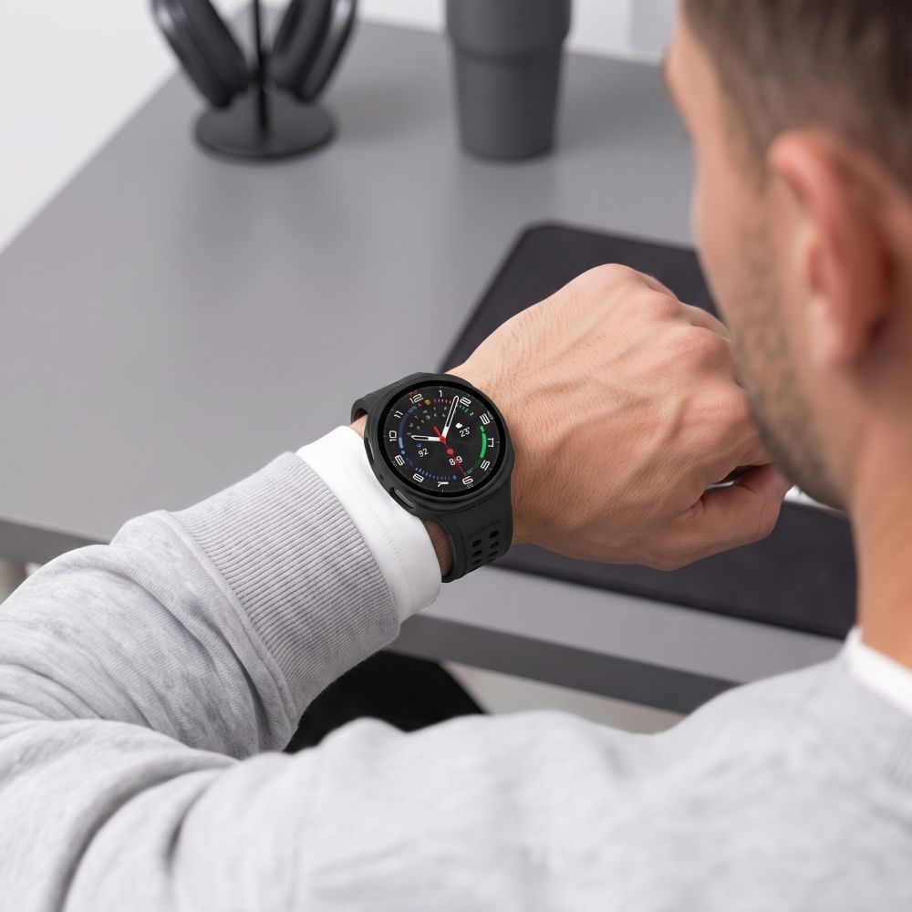 Tech-Protect Defense tok Samsung Galaxy Watch9 / Watch8 40mm-hez, 2 darabos készlet, Fekete / Átlátszó