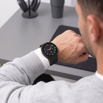 Tech-Protect Defense tok Samsung Galaxy Watch9 / Watch8 40mm-hez, 2 darabos készlet, Fekete / Átlátszó