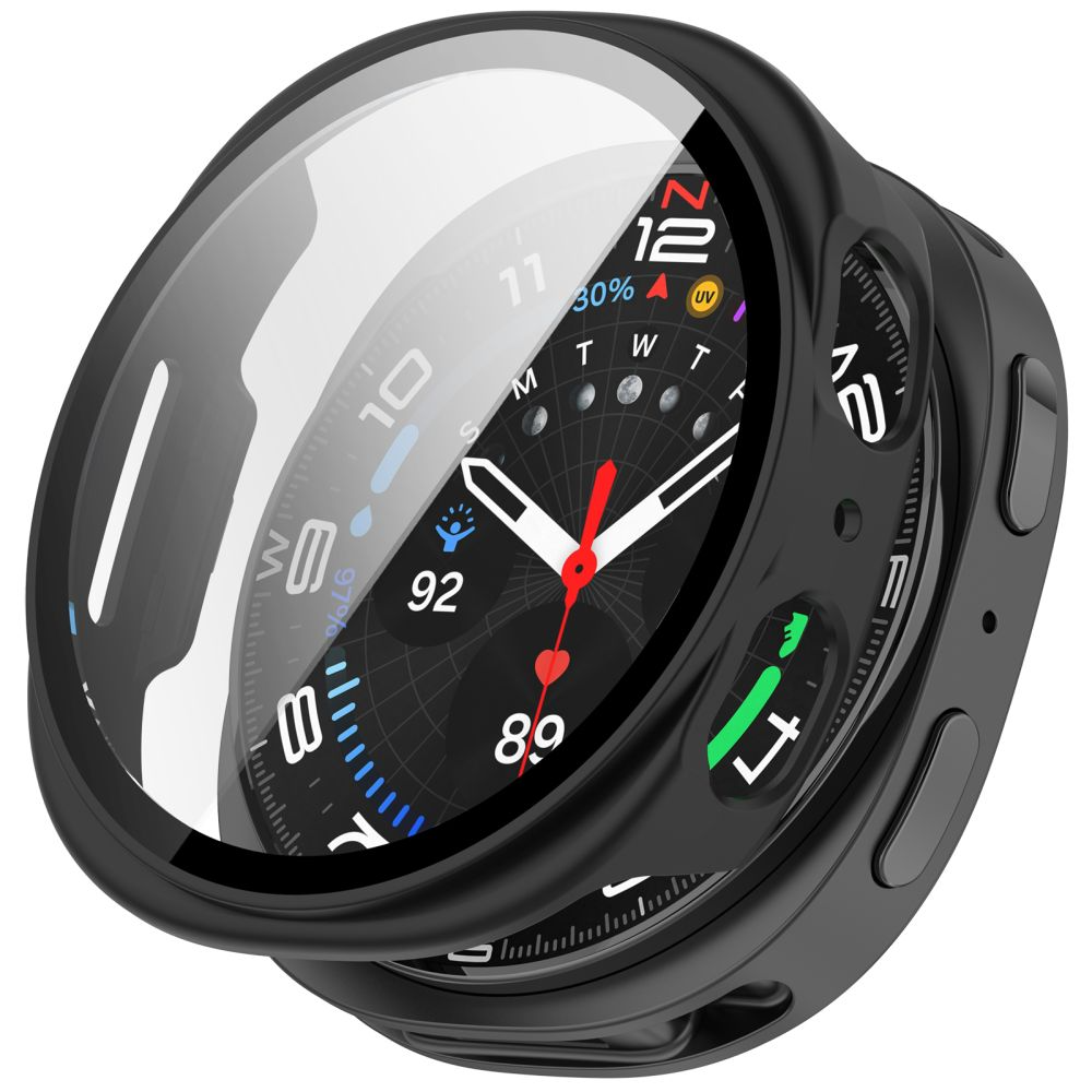 Tech-Protect Defense tok Samsung Galaxy Watch9 / Watch8 40mm-hez, 2 darabos készlet, Fekete / Átlátszó