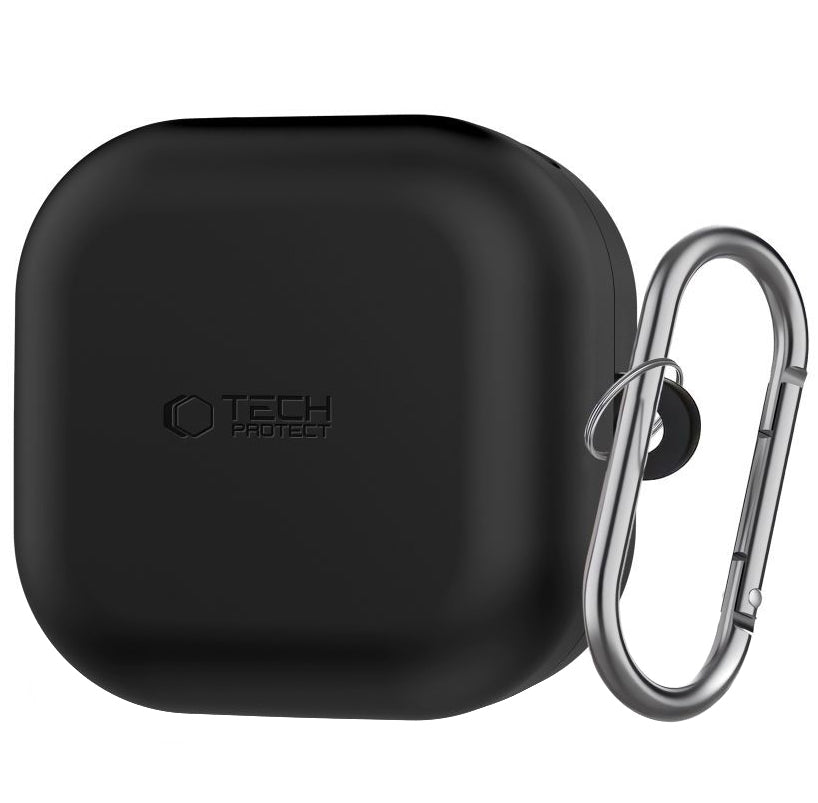 Tech-Protect Silicone Hook tok Samsung Galaxy Buds4 / Buds4 Pro-hoz, Fekete