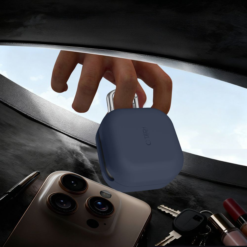 Tech-Protect Silicone Hook tok Samsung Galaxy Buds4 / Buds4 Pro-hoz, Fekete