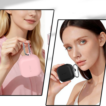 Tech-Protect Silicone Hook tok Samsung Galaxy Buds4 / Buds4 Pro-hoz, Fekete