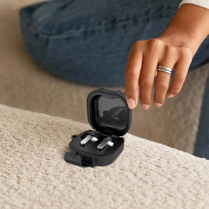 Tech-Protect Slim Hook tok Samsung Galaxy Buds4 / Buds4 Pro-hoz, Fekete