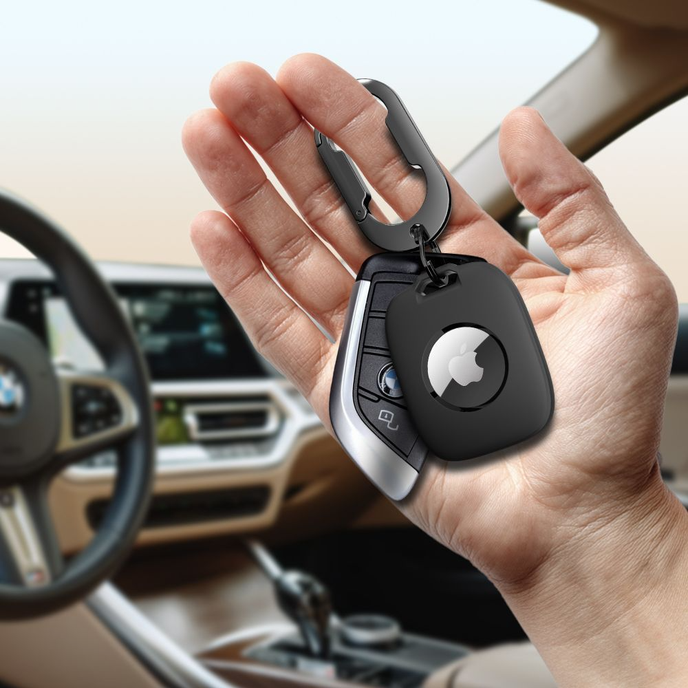 Tech-Protect Velar tok Apple AirTag-hez, Fekete