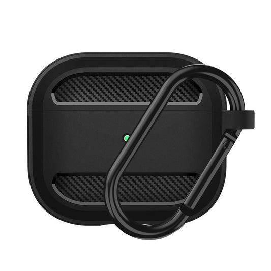 Techsuit Carbon tok Apple AirPods 3-hoz, fekete