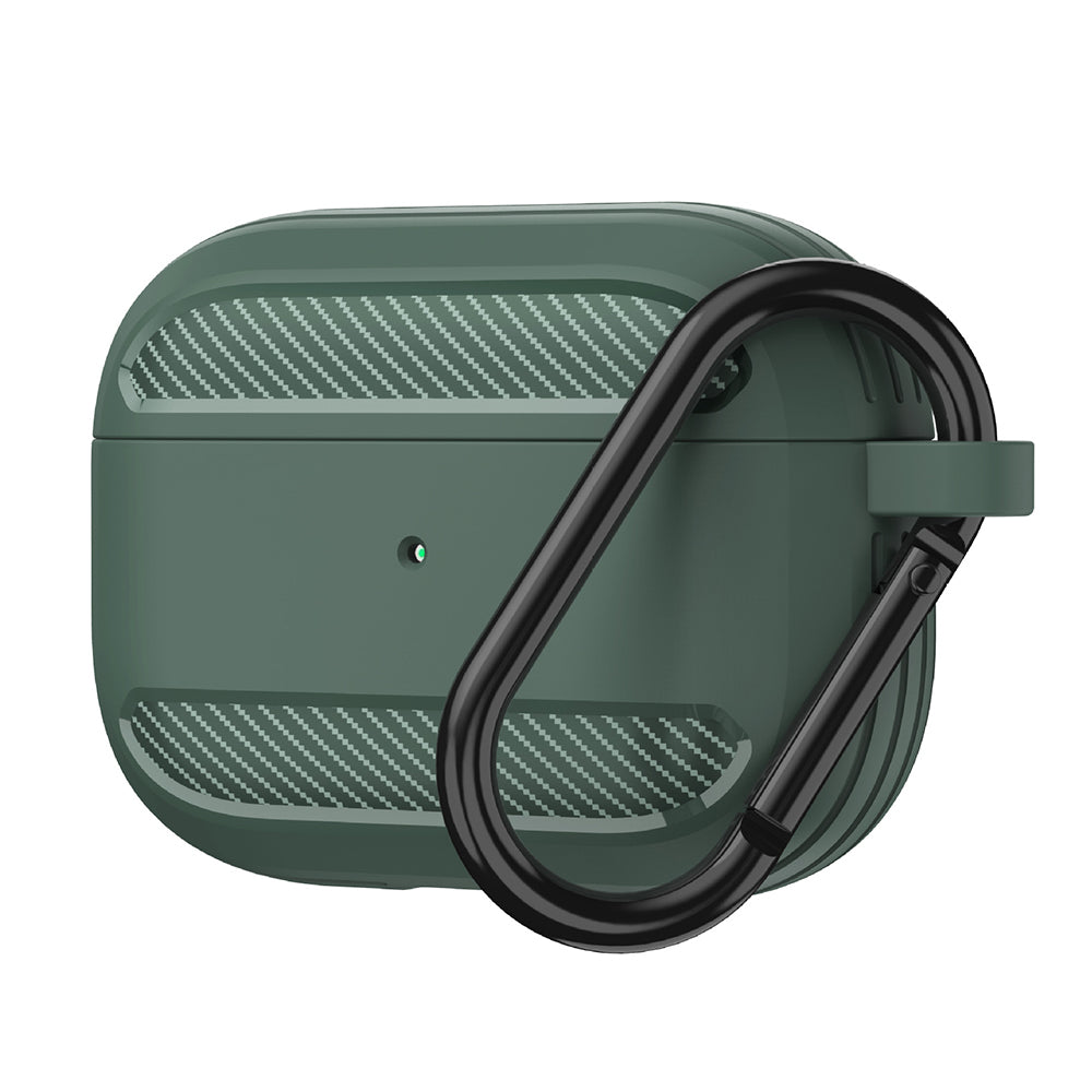 Techsuit Carbon tok Apple AirPods 3-hoz, zöld