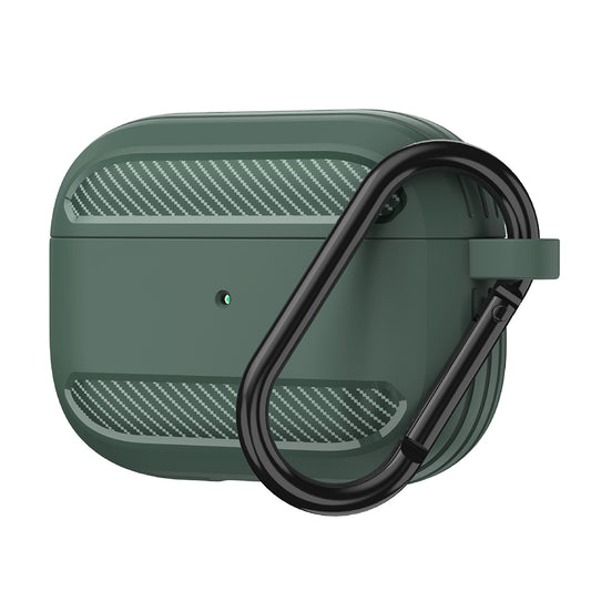 Techsuit Carbon tok Apple AirPods 3-hoz, zöld