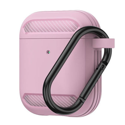 Techsuit Carbon tok Apple AirPods Gen 2 / Gen 1 számára, rózsaszín