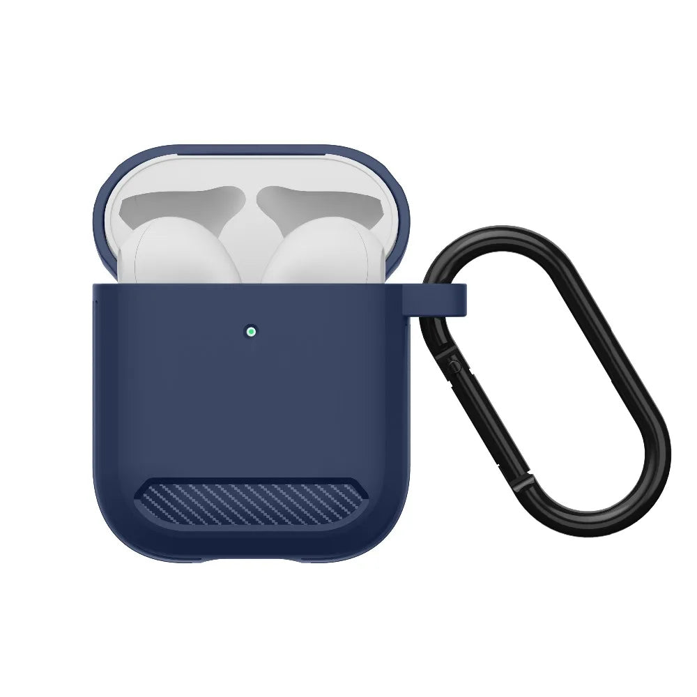 Techsuit Carbon tok Apple AirPods Gen 2 / Gen 1 számára, zöld