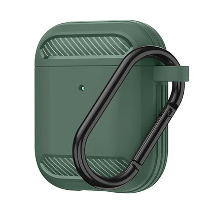 Techsuit Carbon tok Apple AirPods Gen 2 / Gen 1 számára, zöld